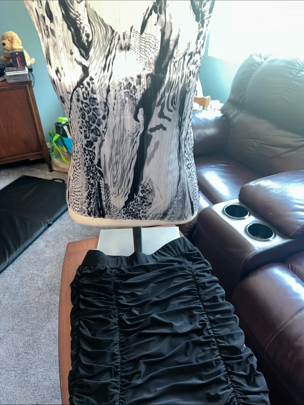 Travel by Tribal Ruched Black Women’s Skirt- Size XS
